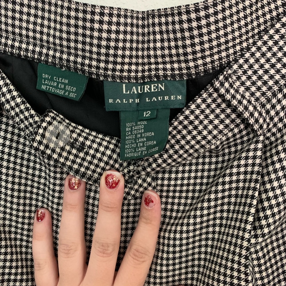 ❌SOLD❌ Lauren by Ralph Lauren Wool Gingham Pants - Picture 2 of 4